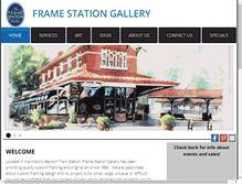 Tablet Screenshot of framestationgallery.com